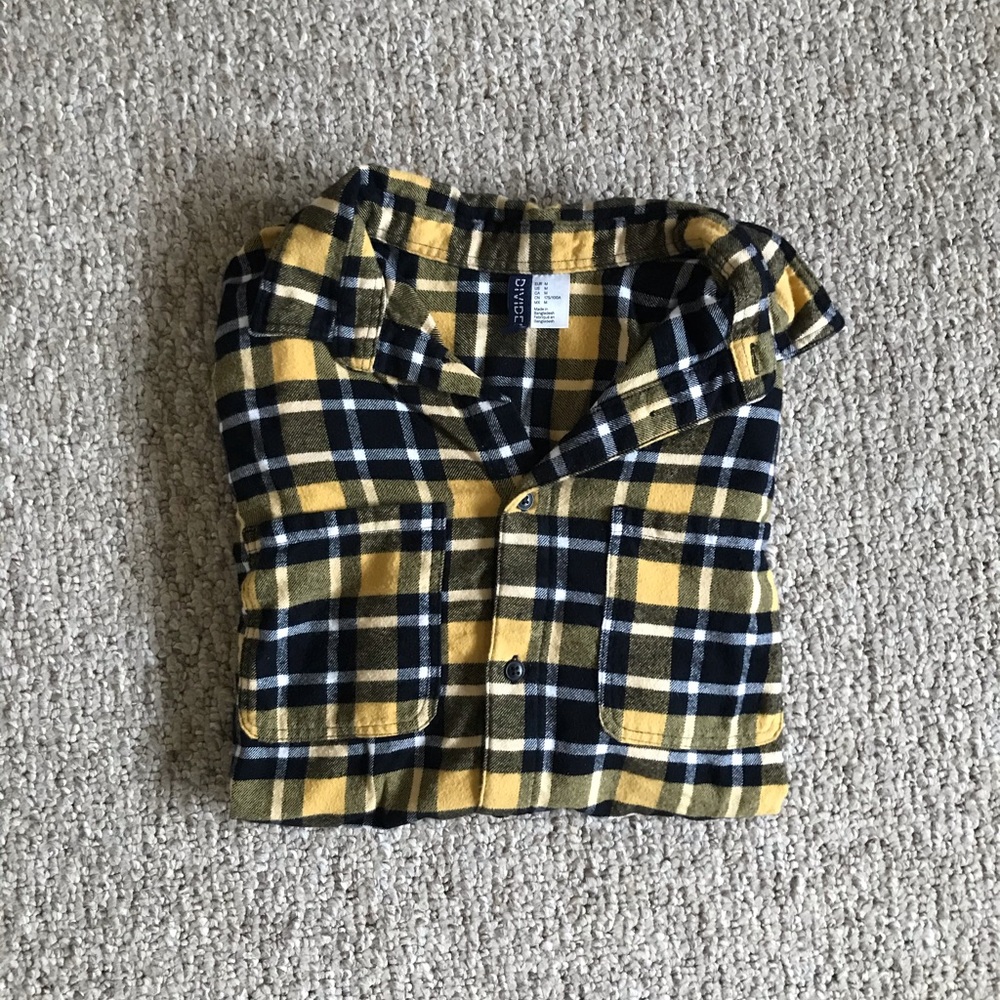 Divided by H&M Plaid Flannel Button Down